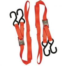 2 Stücke Spann-set – Spannkraft 750 Kg L: 2 M, B: 25 Mm Orange,