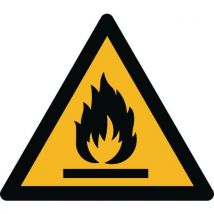 Danger Matières Inflammables Côté 200 Mm Pvc Autocoll,