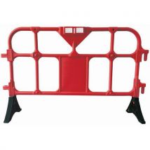 Barrière Plastique Avec Pieds - 1500mm Rouge,