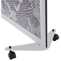 Ligne M - Stützfuß Weiß Mit Rollen,