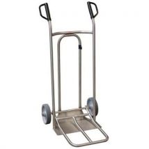 Fimm - Diable Inox 250 Kg - Roue Caoutchouc - Bavette Fixe Et Repliable