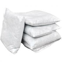 20 Pièces Coussins Pour Hydrocarbures 25x25cm Blanc,