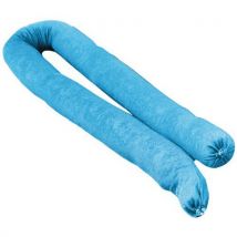 6 Pièces Boudin Absorbant Hydrophobe 305cm Bleu,