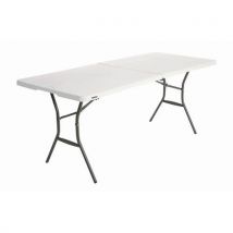 Table Pliante Valise 183x76 Blanc,