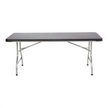 Table Pliante Empilable 183x76x74 Noir,
