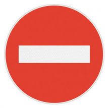 Hinterleuchtetes Schild Kl. 1 Richt. Unzul. Starr,