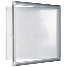 Vanerum - Design-innenvitrine - Rückwand Aus Aluminium - Tür Aus Sicherheitsglas