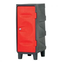 Kunststoff-halbkabine Leer Füße/abdeckung Grau/rot,