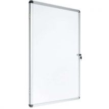 Vitrine Intérieur 1 Porte Manutan 940x1288mm Blanc,