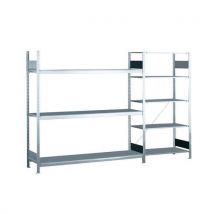 Schulte Lagertechnik - Rayonnage Grande Largeur Easy-fix Plus - Tablette Galva - Schulte