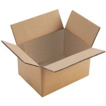 10 Pièces Caisse Carton Double Cannelure - 500x400x350 - Manutan,