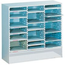 Trieur Courrier 3 Colonnes Gris Avec 18 Tablettes Paperflow,