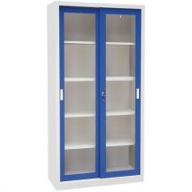 Armoire Mono P. Couliss Transp Xh2000xp650 Mm Gris/bleu L100,