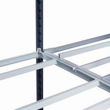 2 Stücke Set Mit 2 Rohrfachböden Combi-fix 1250x600 Mm, - Manorga