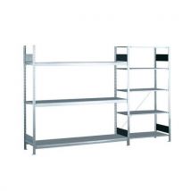 Schulte Lagertechnik - Extrabreites Regal Easy-fix Plus - Galvanisierter Fachboden - Schulte