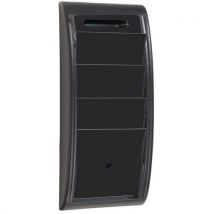 Présentoir Mural Quick Fit Noir 4 Cases A4,