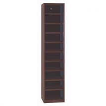 Colonne De Rangement 10 Cases Marron Hxlxp:19 8x41x34,5cm, - Manutan