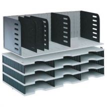 Module Styrodoc Trio 12 - Compartiments Gris Noir,