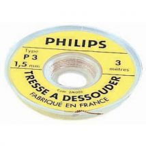 FTM Technologies - Tresse A Dessouder Non Etamee 2,0 Mm X 3 M,