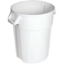 Conteneur Rond 120l Blanc,