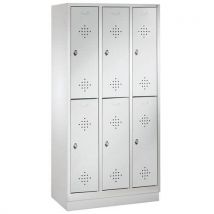 CP - Schrank, Spind Serie S2000 Classic, Mit Zwei Fächern Und Sockel