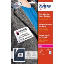 540 Stücke Klebe-badge Aus Weißem Textil 63,5 X 29,6 Mm,