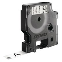 Etikett Dymo D1, Dauerhaft, 12 Mm X 5,5m Schwarz/weiß,