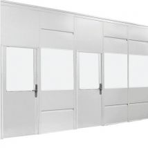 Cloison 1/2 Vitree H=3000mm Larg=1000mm Bl Anche, - Manutan