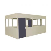 Cloison Vitree 8 Larg 1.25m Ht 2.75m Col.gr Is, - Manutan