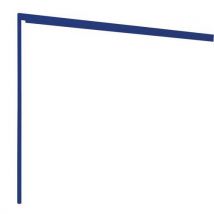 Debt Porte Coul1/2vitree Bleue H=3000mm Larg 2 000mm, - Manutan