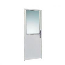 Porte Dble Battante 1/2 Vitree H=2500mm Larg=2 000mm Blanche, - Manutan