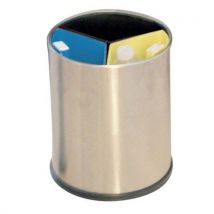 Probbax - Abfalltrenner Büro Für 3 Wertstoffe - Farbige Behälter - 13 L