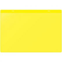 10 Pièces Pochette Pour Documents Magnétique Jaune 310x215mm,