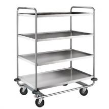 Blanco - Chariot Inox - 4 Plateaux - Force 200 Kg