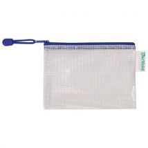 8 Pièces Pochette À Zip A6 Paysage T-collection Bleu,