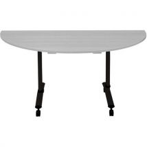 Table Abattante Demi Lune Gris/anthracite 160x80cm,