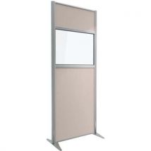 Clen - Schalldämmende Trennwand Kprim - Stoff Und Glas - Höhe 200 Cm