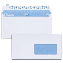 GPV - Enveloppe Blanches 90 G/m² Fenêtre 45x100mm - Boîte De 200