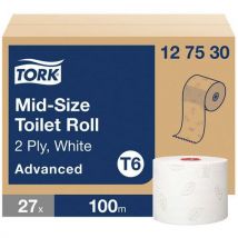 27 Stücke Toilettenpapier Tork Compact, Blattbreite: 9,9 Cm, Farbe: Weiß; Grau,