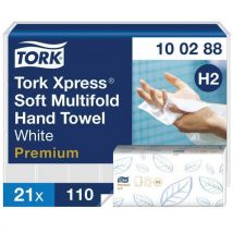 21 Stücke Papiertuch Tork Premium H2 Ineinandergef. 2.310er-pack, Soft,
