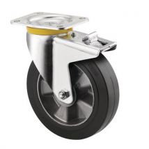 Tente - Roulette Pivotante À Platine Et Frein - Force 300 À 500 Kg