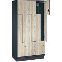 Vestiaire 6 Portes L Bois 300 L900xh1850xp525 ,