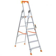 Escabeau Professionnel 6 Marches Aluminium,
