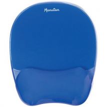 Tapis De Souris Avec Repose-poignet - Gel Bleu, - Manutan