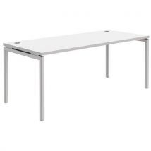 Quadrifoglio - Geradliniger Schreibtisch Open - Weiß/weiß