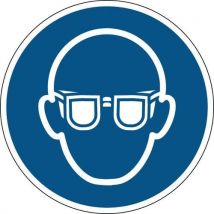 Brady - Panneau Obligation Rond - Lunettes De Protection Obligatoires - Rigide