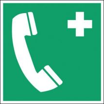 Brady - Panneau Secours - Téléphone Urgence - Rigide
