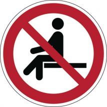 Brady - Verbotsschild - Sitzen Verboten - Steif