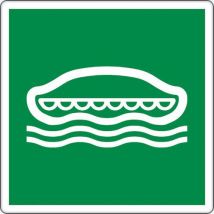 Panneau 12 X 12 Cm (canot De Sauvetage),