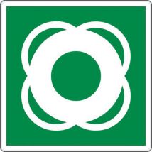 Schild 35 X 35 Cm (rettungsring),